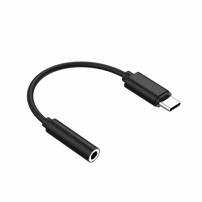 2x USB-C Type C Adapter Port to 3.5MM Aux Audio Jack Earphone Headphone Cable