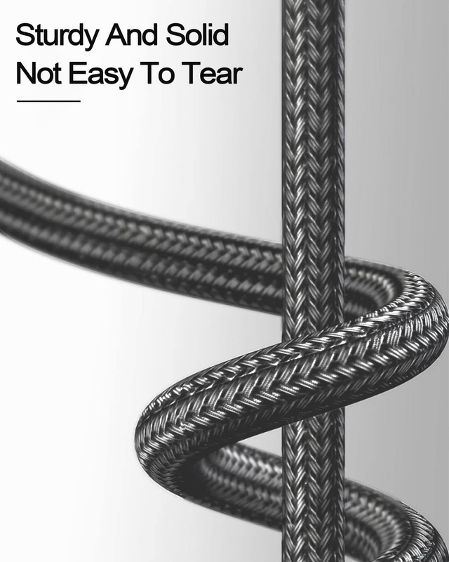 15FT 100W Right Angle Fast Charge Type-C Cable, USB-C to USB-C Braided Cable ... gallery
