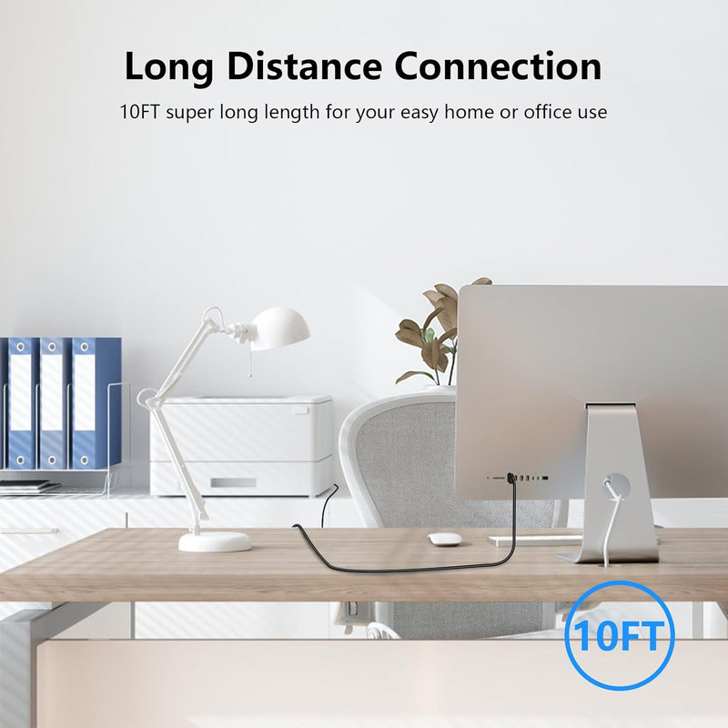USB A to USB B Printer Cable 10FT, High Speed USB 2.0 Type A Male to B Male gallery