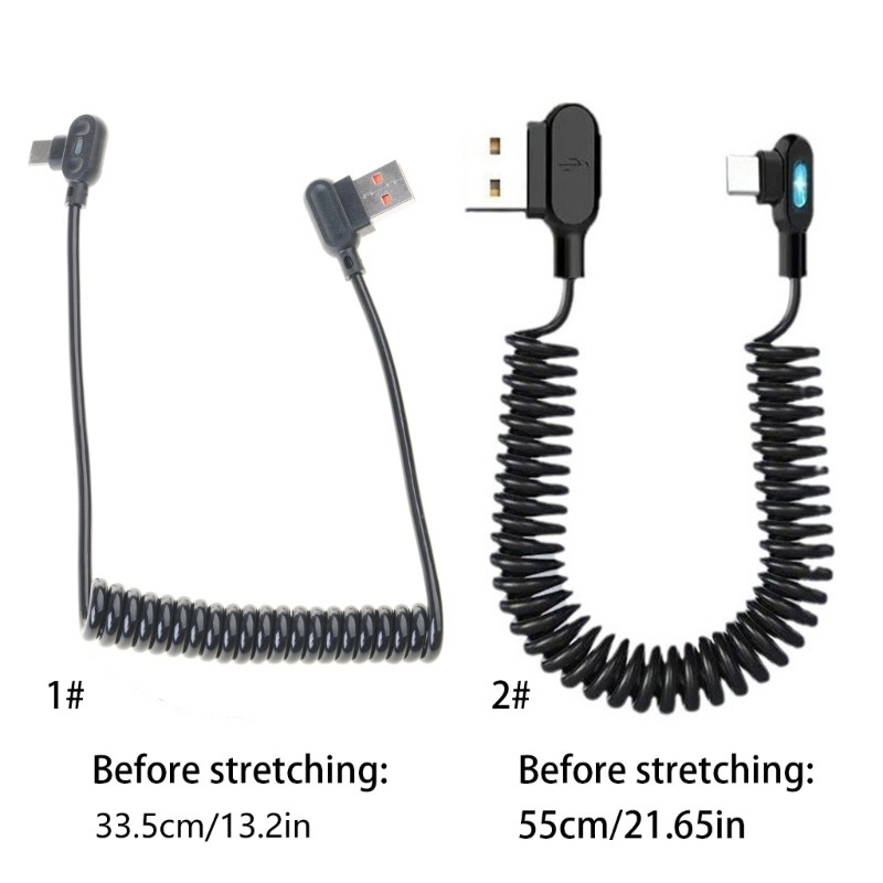 Reversible Design 6A Fast Charging Cord Double Angled Connector USB Type C gallery