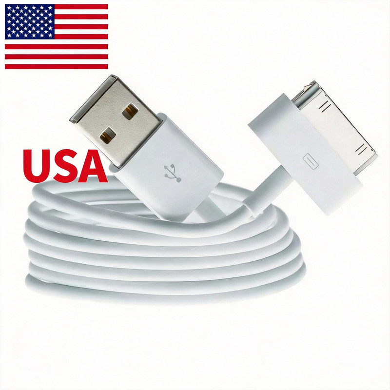🔥1M 30 Pin to USB Data Sync Charger Cable Lead Wire for Apple iPhone iPad iPod✅