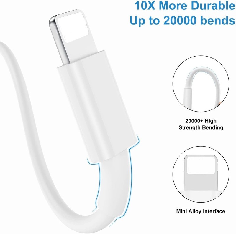 5 Pack USB-C to 8Pin Fast Charger Cable For Apple iPhone 8 X 11 12 13 14 Pro Max gallery