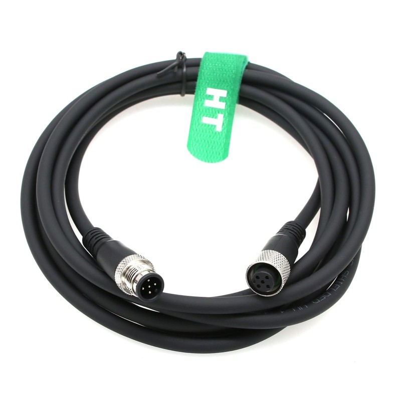 HangTon M12 5 Pin Male Female Actuator Sensor Signal Shielded Cable for Indus... gallery