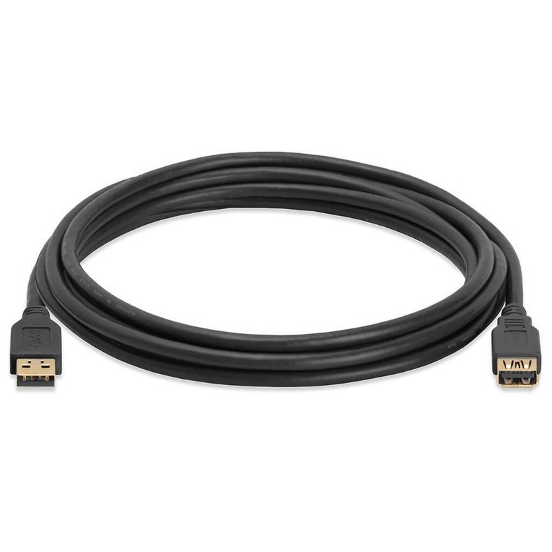 - USB 3.0 A Male to A Female Extension Gold Plated Cable - 10FT Blue gallery