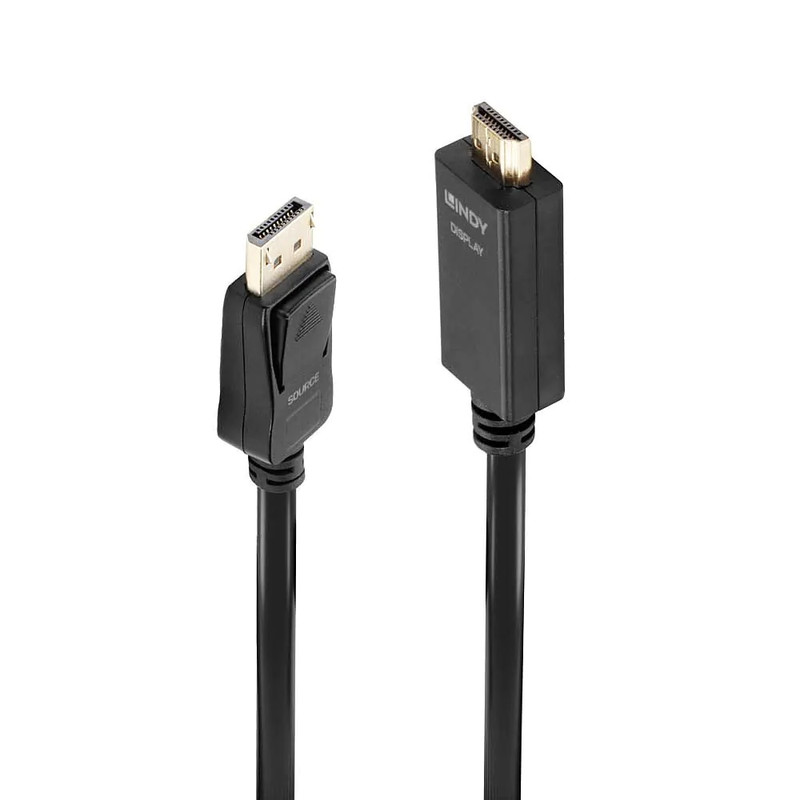 Lindy DP-HDMI 10.2G Cable 3m - Black gallery