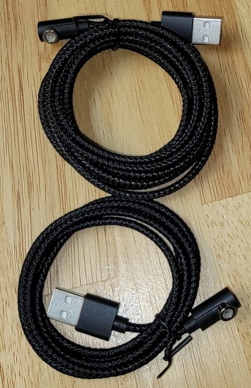 Magnetic Charging Cable 4 Pack 2-3' 2-6' 4-in-1 Nylon Braided Cable 3-A 6-C gallery