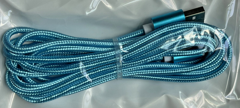 USB Cable Charger for iPhone X XR 11 12 13 14 Braided Nylon 6 FT 10 FT NEW gallery