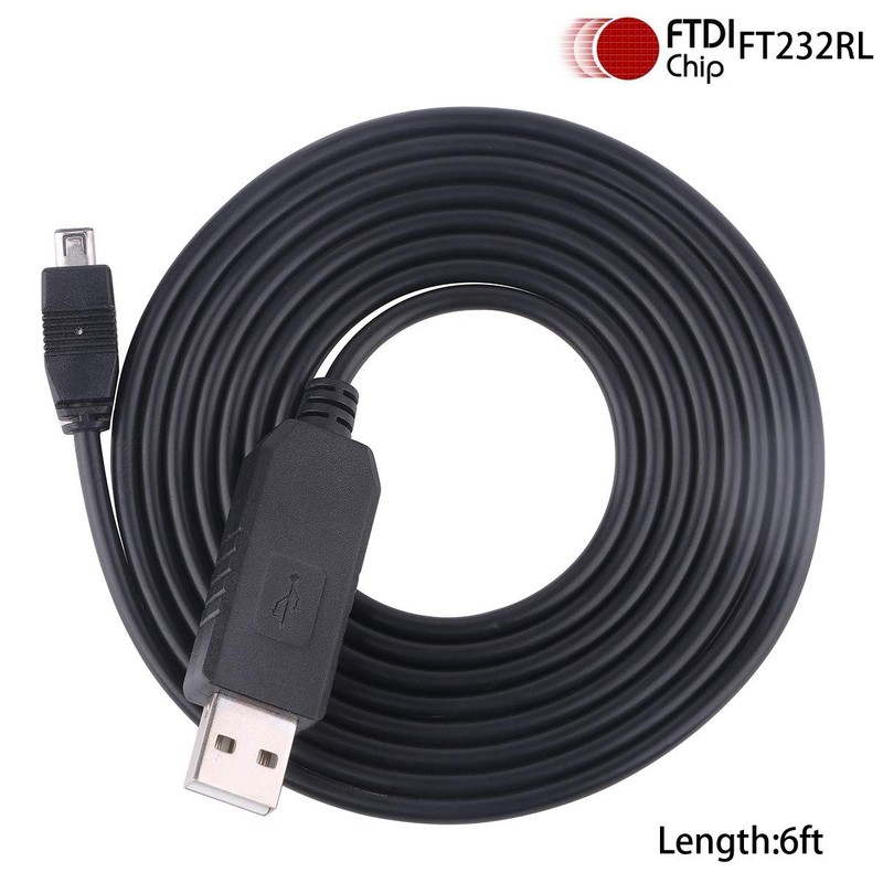 USB to RS232 Mini 4P Serial Adapter Cable 6ft FT231XS for Uniden Bearcat BCT15X gallery