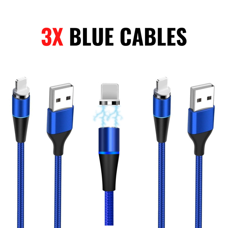 USB Magnetic Cable Fast Charging Charger Sync For iPhone 14 13 12 11 8 7 6 XR SE