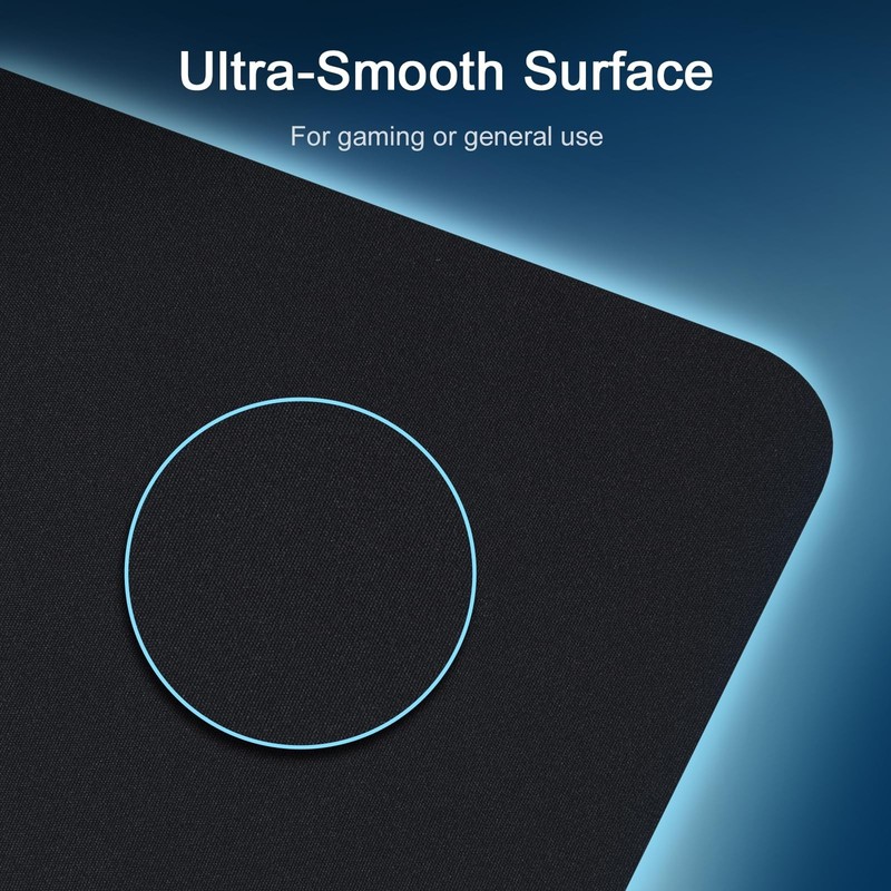 Senetem 4-Pack Mouse Pad, Ultra-Smooth Gaming Mousepad, Non-Slip Rubber Base,... gallery