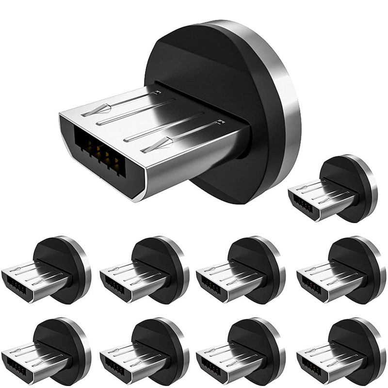 Magnetic Connector Tips Head for Type C Android Devices (10 Pack), USB C Magneti