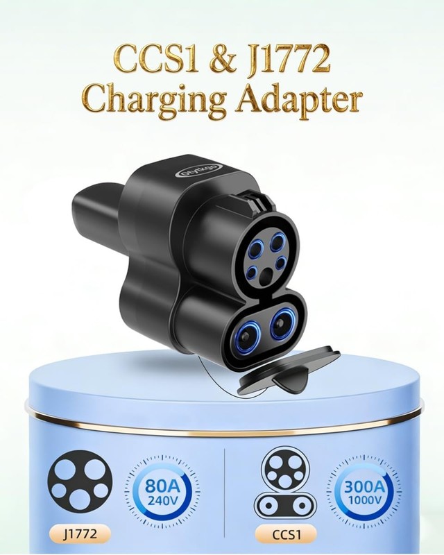 CCS1 to NACS Fast Charging Adapter, 250kW for Tesla Model 3/Y/S/X, Plug & Play E gallery