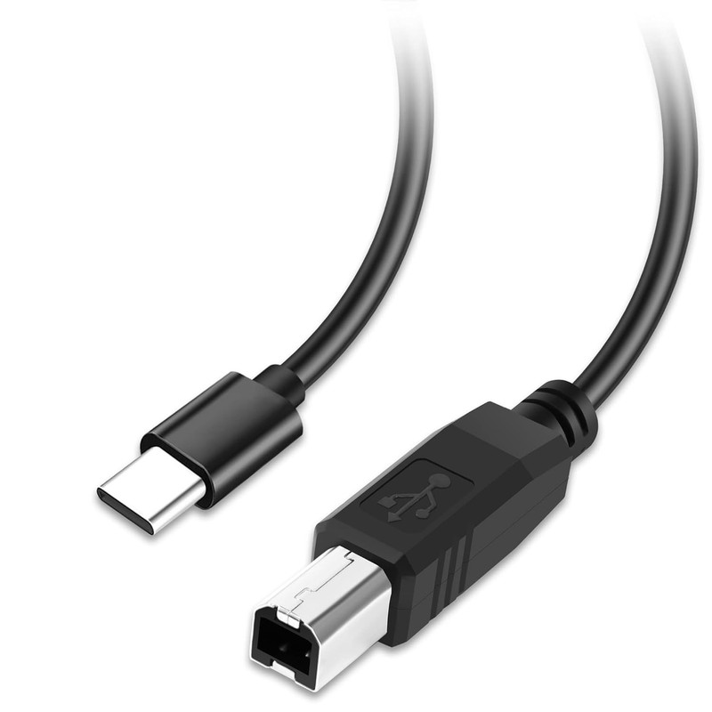 Flexible USB C to USB B Printer Cable 6ft Data Transfer for MacBook Pro gallery