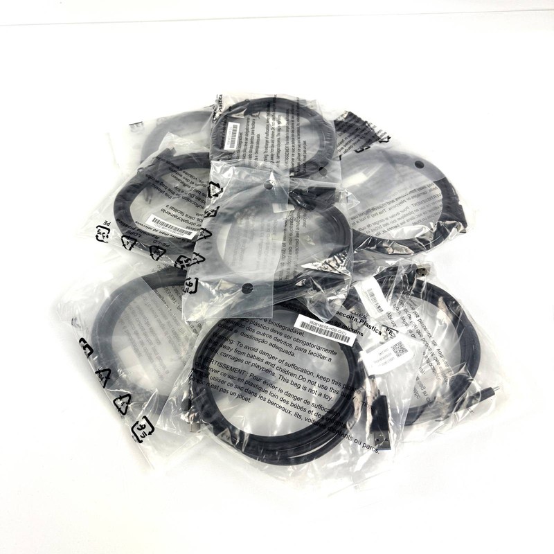 Lot of 10 Assorted USB-A (Male) to USB-C (Male) SuperSpeed Charging Cord Cable