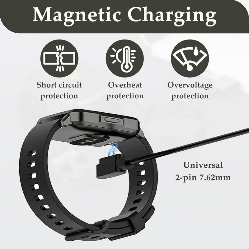 Magnetic Charger Cable 2 Pack 2 Pin 762mm for Smartwatch Fitness Trackers Smart gallery