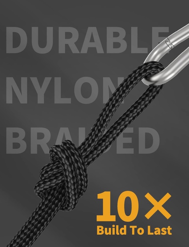 3 Pack 1 Feet Right Angle USB C Cable Fast Charging Nylon Braided Cord 3A US New gallery