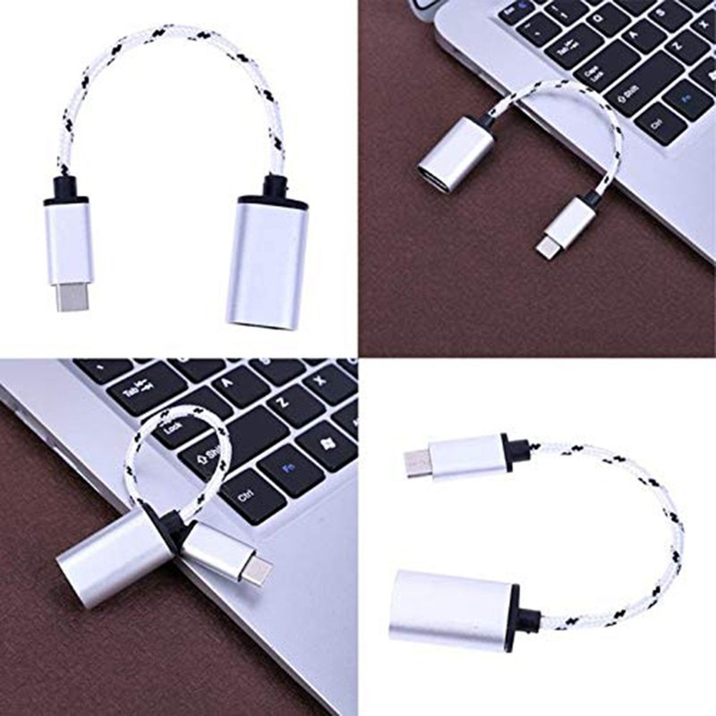 3X(Type-C to USB OTG Data Sync Converter Adapter Function Converter Cable X7D8) gallery