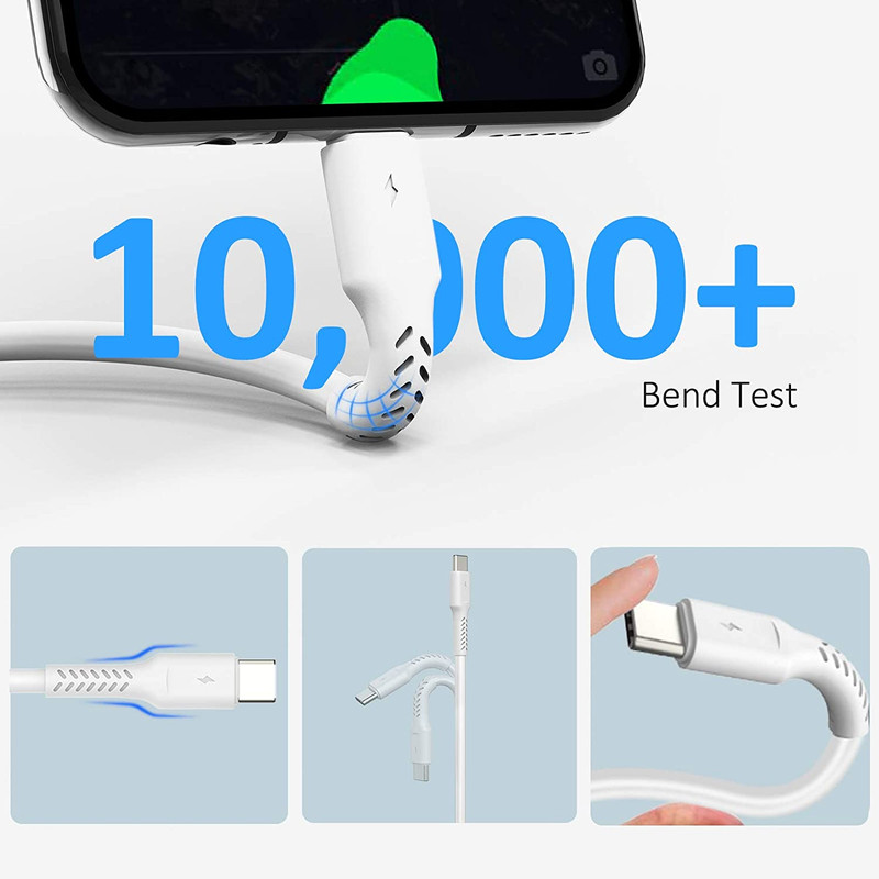 Mini 6 inch Short Charger Cable Fast Charging Cord USB A to Type C 5 Pack gallery