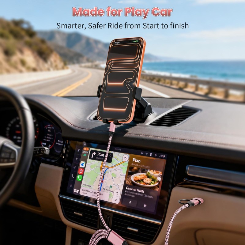 Travel & Car USB Cable, USB Splitter Multi Charging Cable, 4 in 2 USB A/Charg... gallery