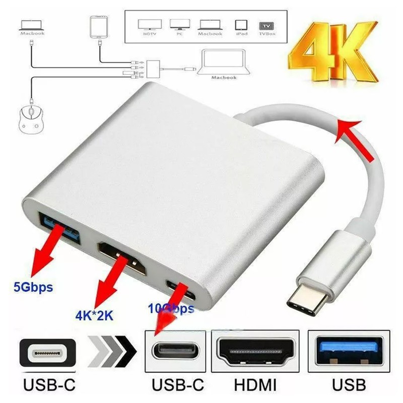 For Samsung Galaxy S10 Plus S10 5G S10e Type C HDMI Phone to 1080P HDTV TV Cable gallery