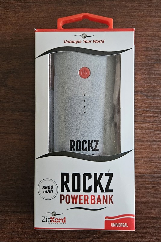 Zipkord ROCKZ Universal Powerbank 3600 mAh Single USB W/Flashlight