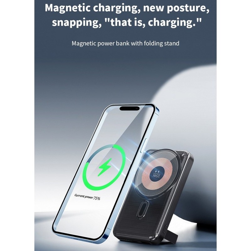 10000mAh Power Bank Magnetic Battery Pack Wireless Charger For iPhone Android gallery