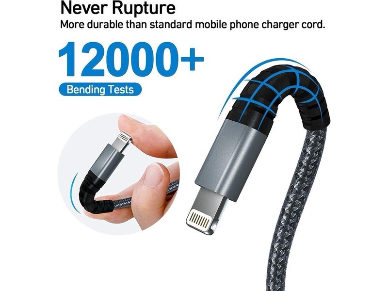 iPhone Charger Cable 10ft 3Pack Apple MFi Certified Fast Charging For 14/13/12…… gallery