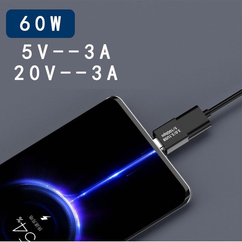 2pcs Type-C 3.1 Male to USB 3.0 A Male Adapter Converter Data Charging Connector gallery