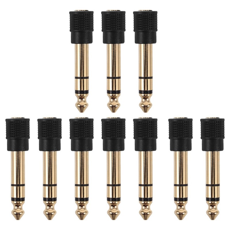 10 Pcs Stereo Headphone Adapter Headphones Earphone Jack Conversion Aux gallery