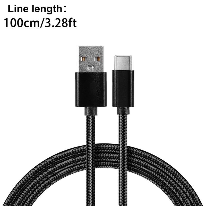 USB-C Type-C Nylon Braided Rope Data Sync Charger Charging Cable Cord Lot gallery