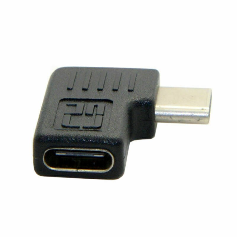 Chenyang 90D Right Left Angled USB 3.1 Type-C Male to Female Extension Adapter