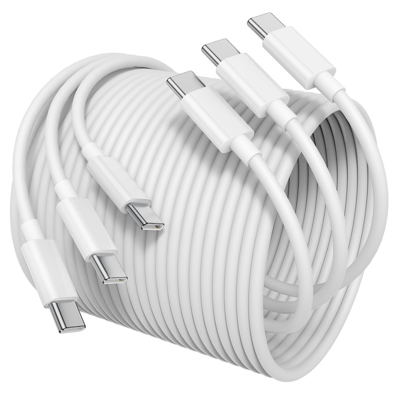 3Pack USB C to USB C Cable 6Ft for Apple iPhone 17 Air 16 15/Pro Max Charger …