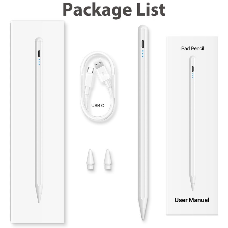Stylus Pen for iPad 2018-2024 iPad 6/7/8/9/10th, iPad Pro 11"/12.9"/M4, iPad ... gallery