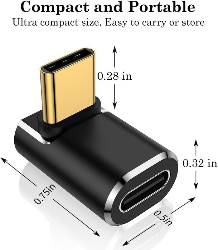 High-Performance USB Type C 90-Degree Connectors for MacBook, Steam Deck & More gallery