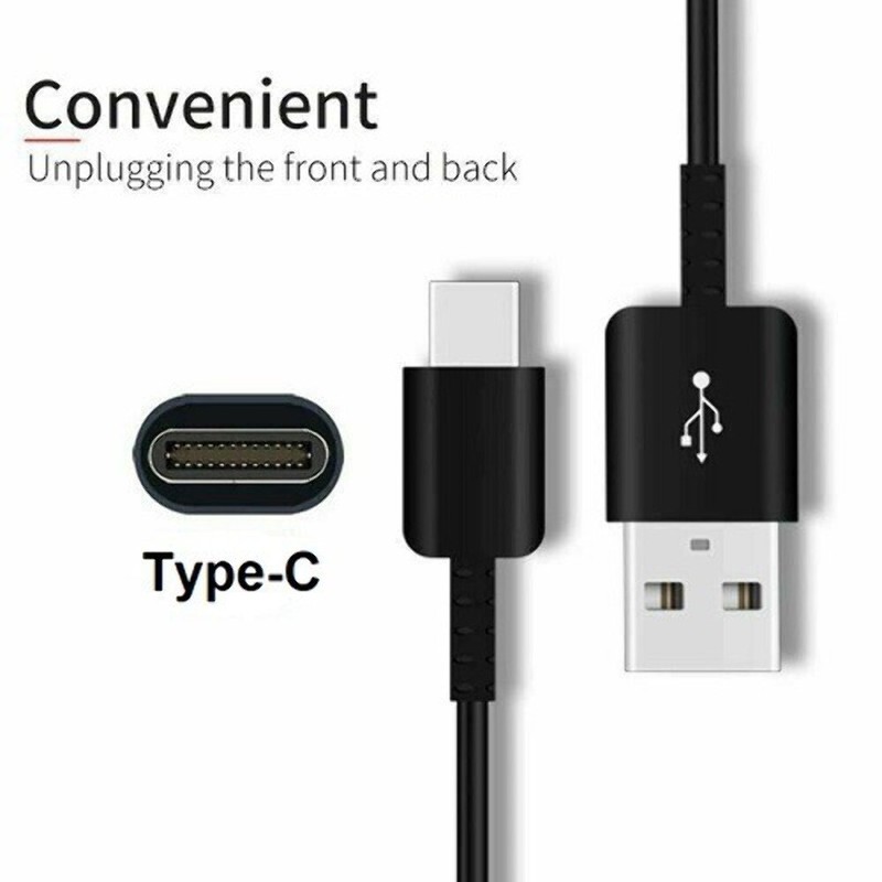 6FT USB Cable Type C Fast Charger For Samsung S8 S9 S10 S20 Note 9 10 20 BLACK gallery