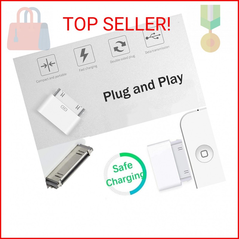 Apple MFi Certified Lightning to 30-Pin Adapter, 8-Pin Female to 30 Pin Male Con gallery