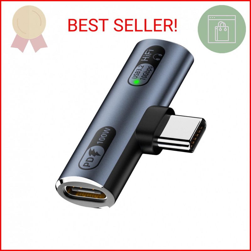 Jadebones USB C Splitter with 100W Fast Charging, Dual USB C Headphone and Charg