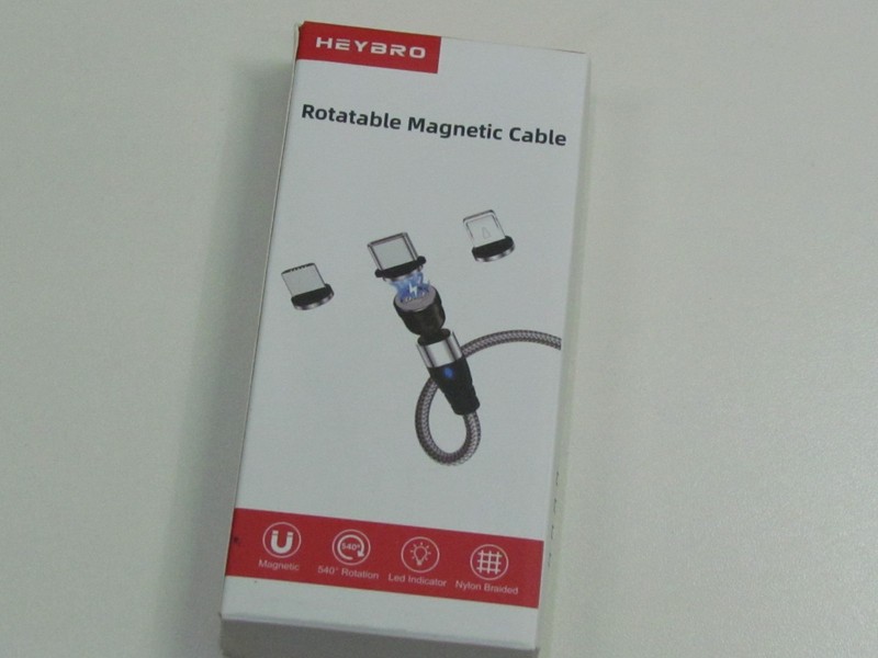 Heybro Rotatable Magnetic Cable 540 Rotation Led Indicator Nylon Braided 3 FT gallery