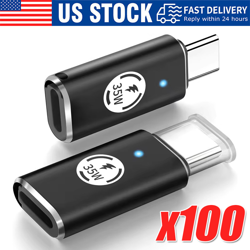 35W USB-C Male to iOS Female Adapter + lanyard For iPhone 15 Pro Max 15 Plus lot