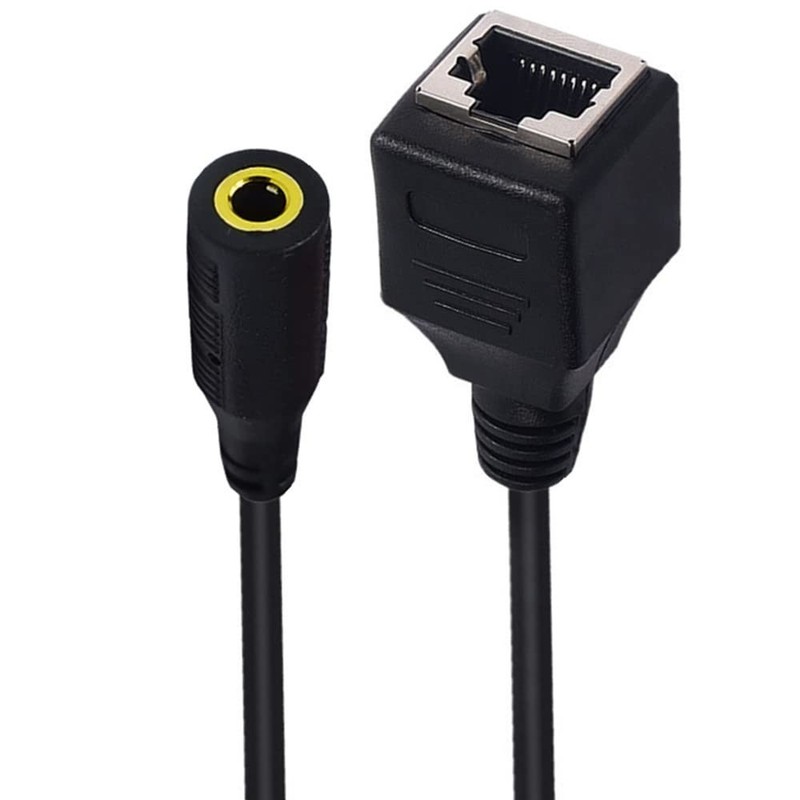 Seadream Network 3.5mm to RJ45 Female Adapter - DC 3.5mm Male & Female TRRS 4... gallery