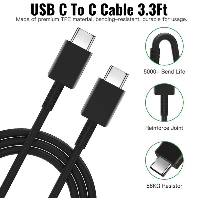 USB Type C Cable 25W Fast Charger PD Data Cord Power Adapter For Samsung Galaxy gallery
