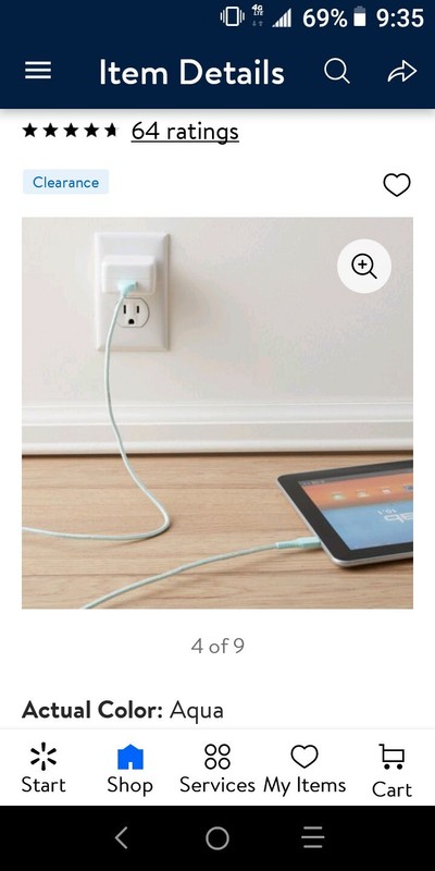 New Connect Onn. Mircro-USB to USB Cables (Aqua) gallery
