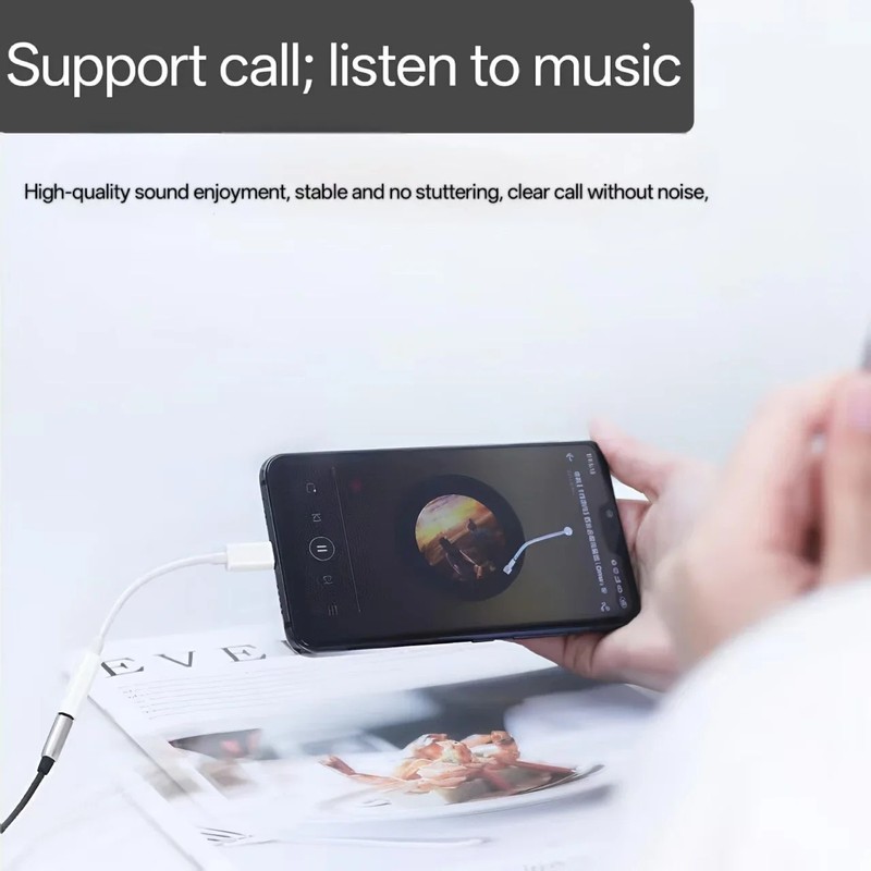USB Type C TO 3.5mm Female Headphone Jack Adapter AUX Stereo Speaker Audio Cable gallery