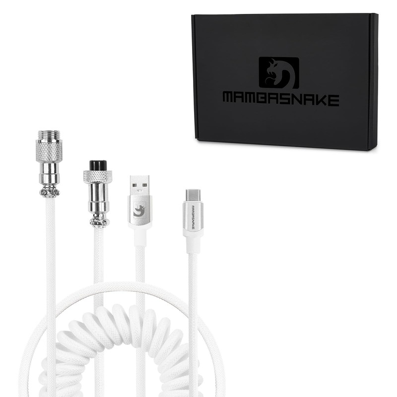 Fast Charging Spiral TypeC To USB A Gaming Keyboard Aviator Cable Hub gallery