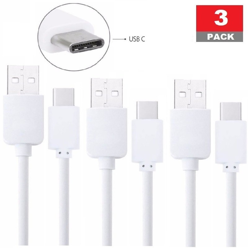 White USB C Charger Cable With Ohm Pull-up Resistor for Cable Samsung Models