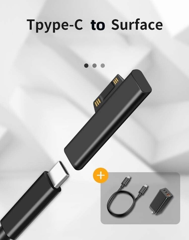 Type-C Female PD Converter for Surface Pro 3 4 5 6GB Surface Book USB C Adapter gallery