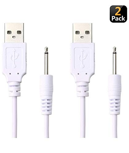 Massager Charger Fast Charging USB Cable 2.5mm DC Charger Cord Adapter 2 Pack gallery