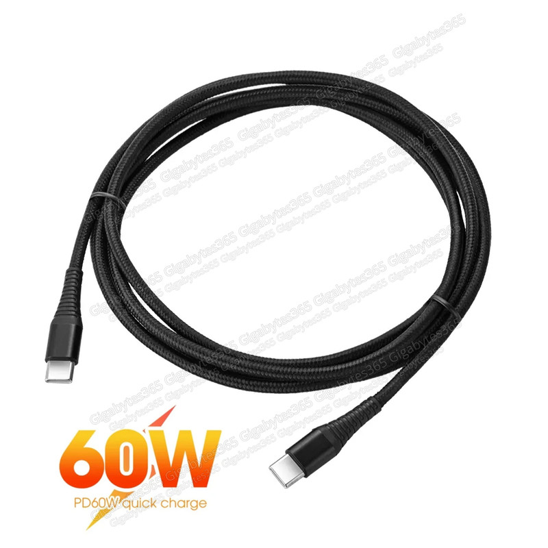 60W USB-C to USB-C Cable PD Fast Charger Cord 10Ft For iPhone 15 16 Pro Samsung