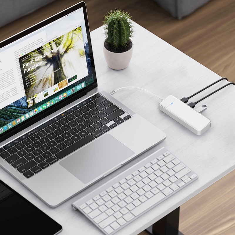 USB Type C To 4-Port USB 3.0 Hub Type C USB Docking Station For MacBook Laptop gallery