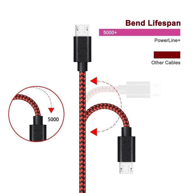 Vman MCB-3-2 Micro USB Cable Android Micro USB to USB 2.0 Cable 3Pack 6Ft) gallery